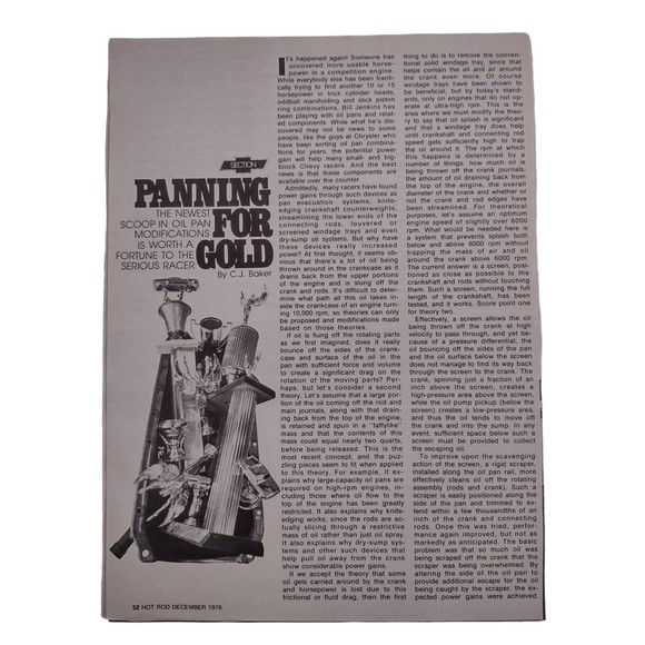 Hot Rod Magazine 1976 Loose Leaf Pages 49-52 & 103-108 - Picture 1 of 6